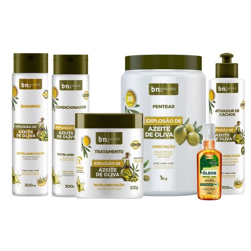 Kit Explosão de Azeite de Oliva + Óleo Abacate e Oliva | bn.Cachos Kit Explosão de Azeite de Oliva + Óleo Abacate e Oliva | bn.Cachos